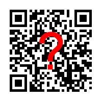 QR code with question mark